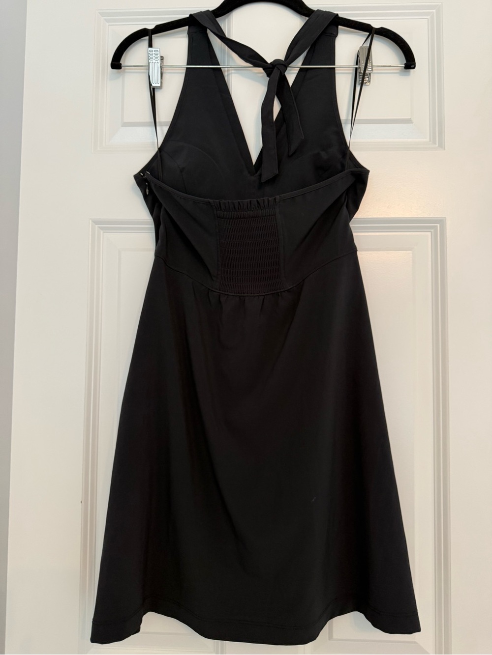 Athleta Halter-Style Black A-Line Dress